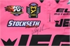 Autographed Men's Pro Stock Race Team Crew Shirt Pink Medium - image 1