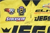 Autographed Men's Pro Stock Race Team Crew Shirt Yellow Medium - image 1