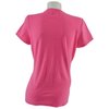 Ladies Fuchsia Tri-Blend T-Shirt Small - image 4