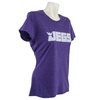 Ladies Standard Logo Purple Frost T-Shirt Medium - image 3