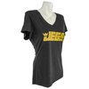 Ladies Black Frost V-Neck T-Shirt - Medium - image 3