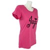 Juniors Fuchsia Tri-Blend T-Shirt Medium - image 3