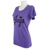 Juniors JEGS Script Logo Purple Frost T-Shirt X-Large - image 2