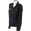 Ladies Seamless L/S Polo Black X-Small - image 2