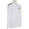 Adidas 3-Stripe Classic Quarter Zip Polo White Small - image 3