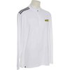 Adidas 3-Stripe Classic Quarter Zip Polo White 2X-Large - image 3