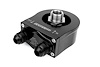 ENV-132-T6-F2 Oil filter sandwich plate, thermostatic, 200F, -8AN Male ports, M20 x 1.50 - image 1