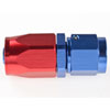 AN Straight Max Flow Swivel Hose End [-6 AN Female to -6 AN Hose, Blue & Red] - image 3