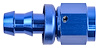 AN Straight Push-Loc Hose End [-6 AN Female Swivel to Push-Loc Hose, Blue] - image 1