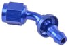 AN 45-Degree Push-Loc Hose End [-4 AN Female Swivel to Push-Loc Hose, Blue] - image 3