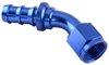 AN 45-Degree Push-Loc Hose End [-10 AN Female Swivel to Push-Loc Hose, Blue] - image 2