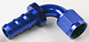 AN 90-Degree Push-Loc Hose End [-10 AN Female Swivel to Push-Loc Hose, Blue] - image 2