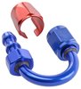 AN 180-Degree Push-Loc Hose End [-4 AN Female Swivel to Push-Loc Hose, Blue] - image 3