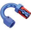 AN 180-Degree Push-Loc Hose End [-6 AN Female Swivel to Push-Loc Hose, Blue] - image 3