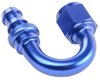 AN 180-Degree Push-Loc Hose End [-8 AN Female Swivel to Push-Loc Hose, Blue] - image 3