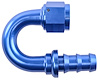 AN 180-Degree Push-Loc Hose End [-10 AN Female Swivel to Push-Loc Hose, Blue] - image 1