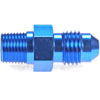 AN to NPT Straight Adapter Fitting [-4 AN Male to 1/8 in. NPT Male, Blue] - image 3