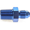 AN to NPT Straight Adapter Fitting [-4 AN Male to 1/4 in. NPT Male, Blue] - image 3