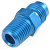 AN to NPT Straight Adapter Fitting [-6 AN Male to 1/4 in. NPT Male, Blue] - image 2
