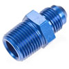 AN to NPT Straight Adapter Fitting [-6 AN Male to 3/8 in. NPT Male, Blue] - image 2