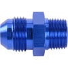 AN to NPT Straight Adapter Fitting [-8 AN Male to 3/8 in. NPT Male, Blue] - image 3