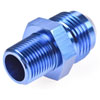 AN to NPT Straight Adapter Fitting [-10 AN Male to 3/8 in. NPT Male, Blue] - image 2