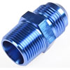 AN to NPT Straight Adapter Fitting [-12 AN Male to 3/4 in. NPT Male, Blue] - image 2