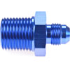 AN to NPT Straight Adapter Fitting [-6 AN Male to 1/2 in. NPT Male, Blue] - image 3