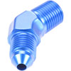 AN to NPT 45-Degree Adapter Fitting [-3 AN Male to 1/8 in. NPT Male, Blue] - image 2