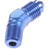 AN to NPT 45-Degree Adapter Fitting [-4 AN Male to 1/8 in. NPT Male, Blue] - image 3