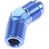 AN to NPT 45-Degree Adapter Fitting [-6 AN Male to 1/4 in. NPT Male, Blue] - image 3