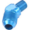 AN to NPT 45-Degree Adapter Fitting [-8 AN Male to 1/4 in. NPT Male, Blue] - image 2