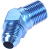 AN to NPT 45-Degree Adapter Fitting [-6 AN Male to 3/8 in. NPT Male, Blue] - image 2