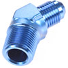 AN to NPT 45-Degree Adapter Fitting [-6 AN Male to 3/8 in. NPT Male, Blue] - image 3