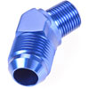 AN to NPT 45-Degree Adapter Fitting [-10 AN Male to 3/8 in. NPT Male, Blue] - image 2