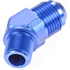 AN to NPT 45-Degree Adapter Fitting [-10 AN Male to 3/8 in. NPT Male, Blue] - image 3