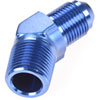 AN to NPT 45-Degree Adapter Fitting [-8 AN Male to 1/2 in. NPT Male, Blue] - image 3