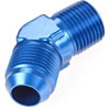 AN to NPT 45-Degree Adapter Fitting [-10 AN Male to 1/2 in. NPT Male, Blue] - image 2