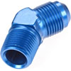 AN to NPT 45-Degree Adapter Fitting [-10 AN Male to 1/2 in. NPT Male, Blue] - image 3