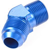 AN to NPT 45-Degree Adapter Fitting [-12 AN Male to 3/4 in. NPT Male, Blue] - image 2