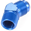 AN to NPT 45-Degree Adapter Fitting [-12 AN Male to 3/4 in. NPT Male, Blue] - image 3