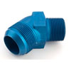 AN to NPT 45-Degree Adapter Fitting [-20 AN Male to 1 in. NPT Male, Blue] - image 2
