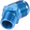 AN to NPT 45-Degree Adapter Fitting [-20 AN Male to 1 in. NPT Male, Blue] - image 3
