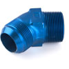AN to NPT 45-Degree Adapter Fitting [-20 AN Male to 1 1/4 in. NPT Male, Blue] - image 2
