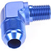 AN to NPT 90-Degree Adapter Fitting [-8 AN Male to 1/4 in. NPT Male, Blue] - image 2