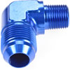AN to NPT 90-Degree Adapter Fitting [-10 AN Male to 3/8 in. NPT Male, Blue] - image 2
