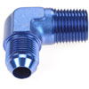 AN to NPT 90-Degree Adapter Fitting [-8 AN Male to 1/2 in. NPT Male, Blue] - image 2