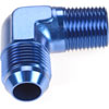 AN to NPT 90-Degree Adapter Fitting [-10 AN Male to 1/2 in. NPT Male, Blue] - image 2