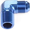 AN to NPT 90-Degree Adapter Fitting [-10 AN Male to 1/2 in. NPT Male, Blue] - image 3