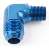 AN to NPT 90-Degree Adapter Fitting [-12 AN Male to 1/2 in. NPT Male, Blue] - image 3